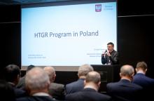 Profesor Grzegorz Wrochna (NCBJ) wita gości konferencji HTR 2018 (foto: NCBJ)