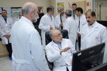 Wiceprezydent Iranu J.E. dr Ali Akbar Salehi podczas prezentacji powstających w NCBJ akceleratorów medycznych, fot. Marcin Jakubowski, NCBJ