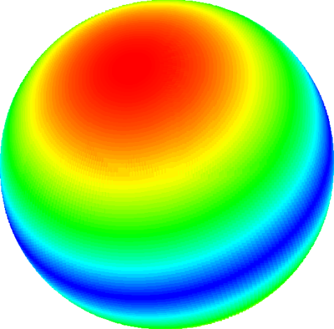 Symulacja spłaszczonej/sferycznej gwiazdy neutronowej