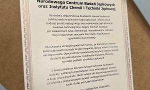 70 lat polskich badań jądrowych - medale i statuetki