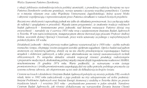 70 lat polskich badań jądrowych - listy gratulacyjne