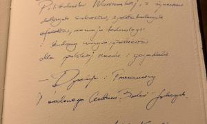 Reprezentacja NCBJ na uroczystym posiedzeniu Senatu Politechniki Warszawskiej z okazji 200-lecia uczelni.