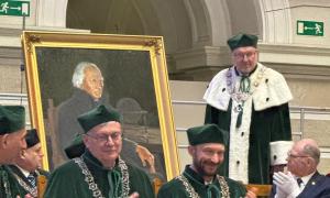 Reprezentacja NCBJ na uroczystym posiedzeniu Senatu Politechniki Warszawskiej z okazji 200-lecia uczelni.