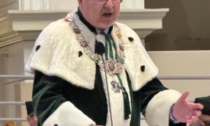 Reprezentacja NCBJ na uroczystym posiedzeniu Senatu Politechniki Warszawskiej z okazji 200-lecia uczelni.