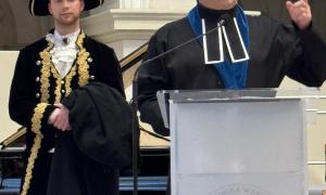 Reprezentacja NCBJ na uroczystym posiedzeniu Senatu Politechniki Warszawskiej z okazji 200-lecia uczelni.