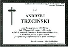 Zmarł dr Andrzej Trzciński z Zakładu Fizyki Jądrowej Narodowego Centrum Badań Jądrowych Zmarł dr Andrzej Trzciński z Zakładu Fizyki Jądrowej Narodowego Centrum Badań Jądrowych